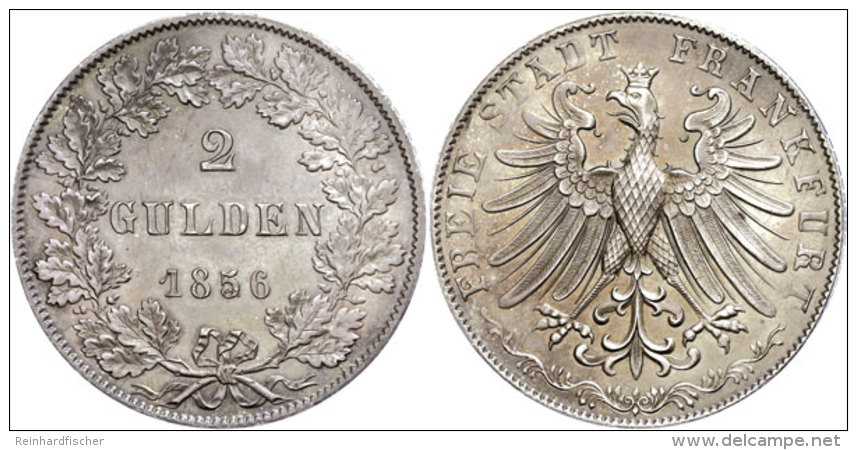 Doppelgulden, 1856, AKS 5, J. 28, Schöne Patina, Vz-st.  Vz-stDouble Guilder, 1856, Picture Postcards 5,... - Autres & Non Classés
