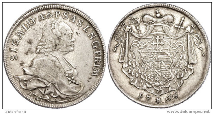 Taler, 1766, Sigismund III., Graf Von Schrattenbach, Dav. 1259, Ss.  SsThaler, 1766, Sigismund III., Count From... - Autres & Non Classés