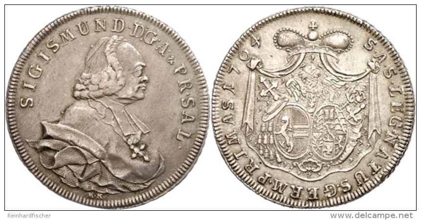 Taler, 1764, Sigismund III. Von Schrattenbach, Dav. 1257; Zöttl 2999, Schöne Patina,... - Autres & Non Classés