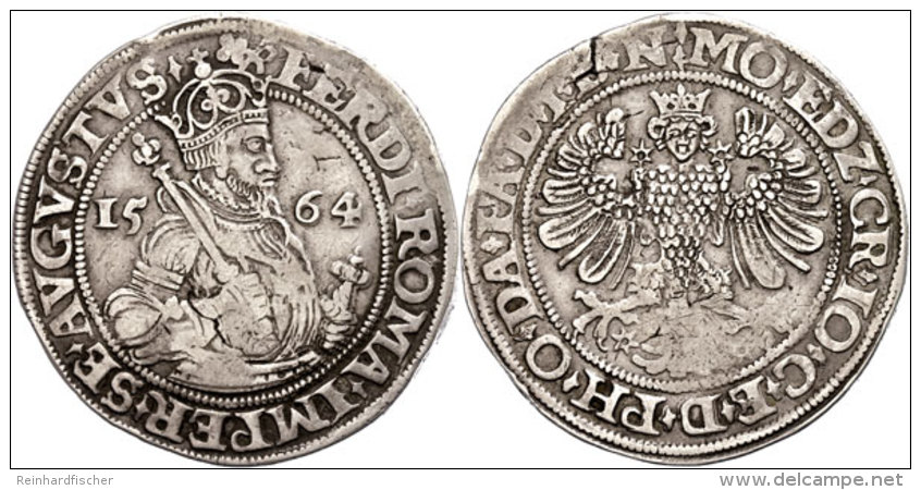 Taler, 1564, Edzard II., Christoph Und Johann (1540 - 1566), Davenport 9610, Leichte Prägeschwäche, Min.... - Otros & Sin Clasificación