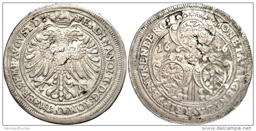 Taler, 1626, Mit Titel Ferdinand II., Dav. 5636, Schrötlingsfehler, Fassungsspuren Und Kratzer, Ss. ... - Otros & Sin Clasificación