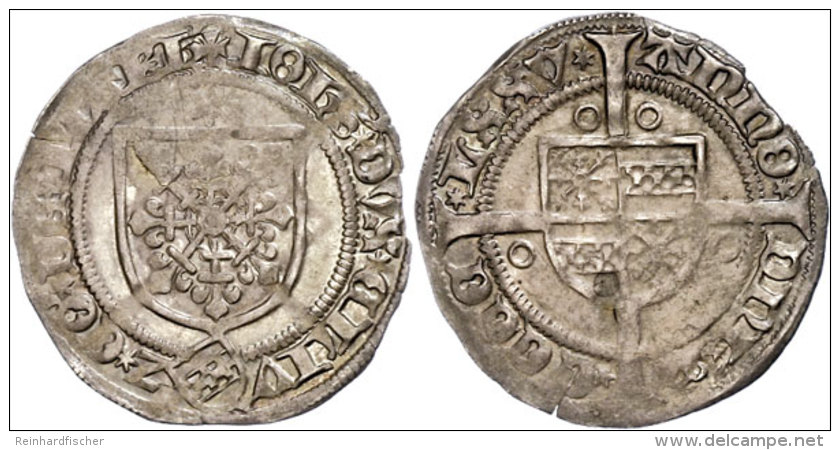 Weißpfennig, O.J.(1448-1481), Johann I., Schrötlingsfehler Am Rand, Ss-vz.  Ss-vzWeißpfennig,... - Otros & Sin Clasificación