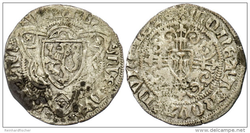 1/2 Weißpfennig, O.J.(1361-1393), Wilhelm II., Düren, Noss 123, Ss.  Ss1 / 2 Weißpfennig, O.... - Autres & Non Classés