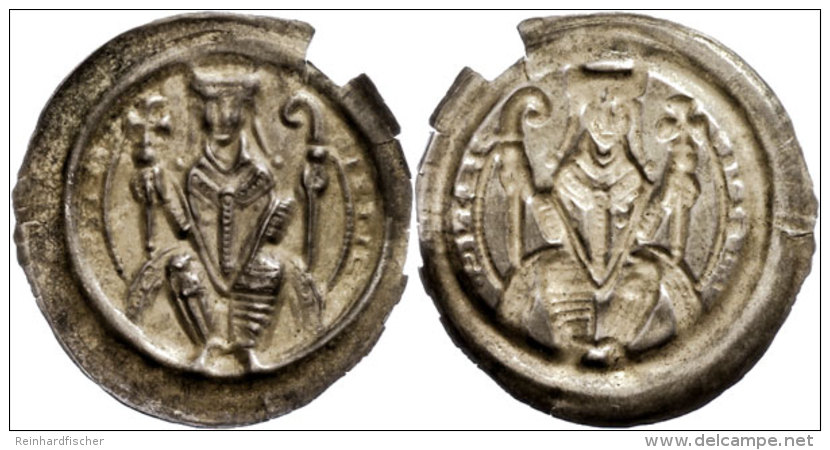 Brakteat (0,77g), 1170-1190, Adelhog Von Dorstadt, Berger 1083, Randausbruch, Ss.  SsBracteate (0, 77g),... - Autres & Non Classés