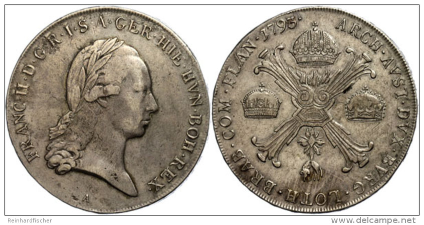 Taler, 1793, Franz I., Wien, Ss.  SsThaler, 1793, Francis I., Vienna, Very Fine.  Ss - Autriche