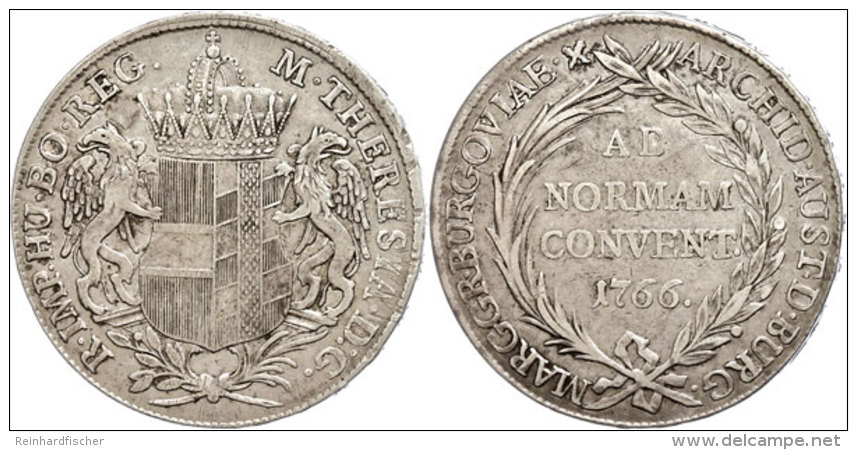 Taler, 1766, Maria Theresia, Günzburg, Dav. 1148, Eypeltauer 397a, Ss.  SsThaler, 1766, Maria Theresia,... - Austria