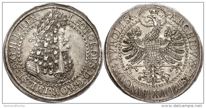 Doppeltaler (56,81g), O.J. (1691/1692), Leopold I., Hall, Dav. 3252, Vz. Bilder Der Sammlung/Photos Of This... - Autriche