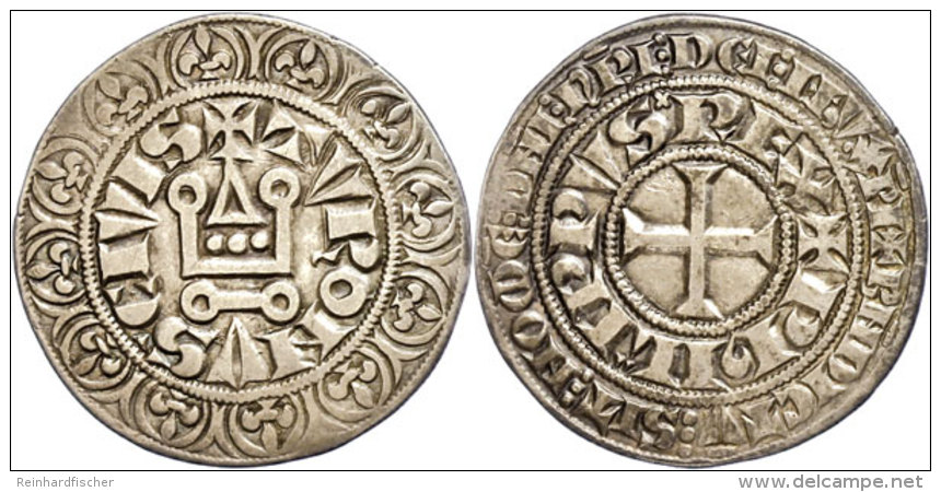 Frankreich, Gros Tournois (3,89g), O.J. (1270-1285), Philipp III., Ss.  SsFrance, Gross Tournois (3, 89g), O.... - Autres & Non Classés