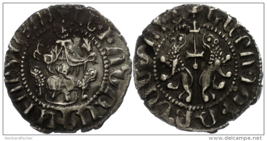 Armenien, Tram (2,82g), 1187-1219, Levon II. (I.). Av: Thronender König Von Vorn, Im Außenkranz... - Autres & Non Classés