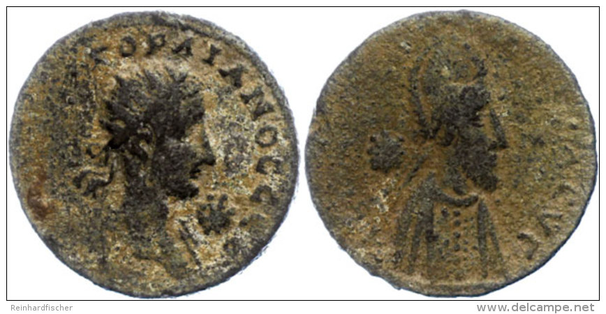 Mesopotamien, AE (9,50g), Abgar X., 242-244. Av: Büste Gordians III. Nach Rechts, Davor Stern, Darum... - Provincia