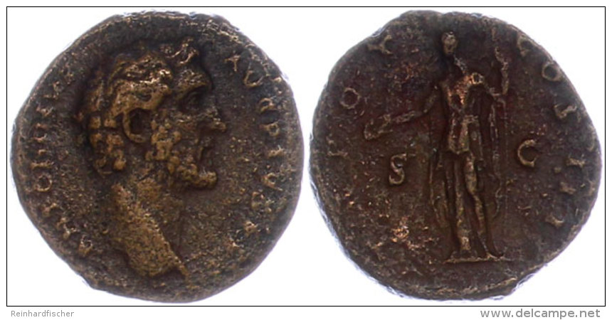 138-161, AE-As, Antoninus - Pius, Av: Büste Nach Rechts Mit Umschrift. Rev: Clementia Mit Patera Und Szepta... - Autres & Non Classés