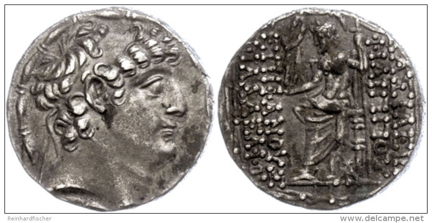 Tetradrachme (15,72g), 93-83 V. Chr., Philippos Philadelphos, Antiochia. Av: Kopf Nach Rechts. Rev: Thronender Zeus... - Non Classés