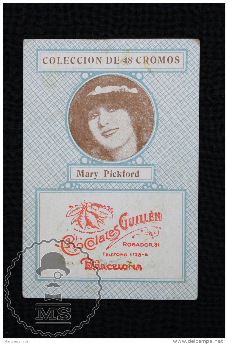 Old Cinema/ Movie Topic Advertising Playing Card/ Chromo - Actress Mary Pickford - Otros & Sin Clasificación