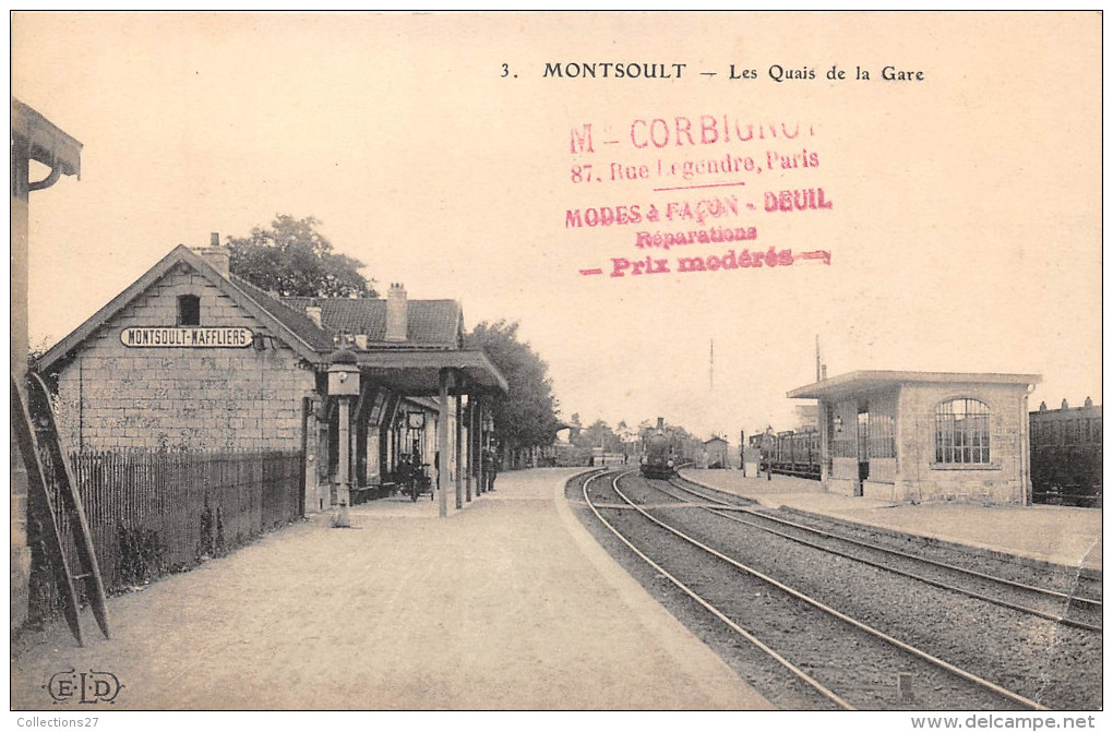 95-MONTSOULT- LES QUAI  DE LA GARE - Montsoult