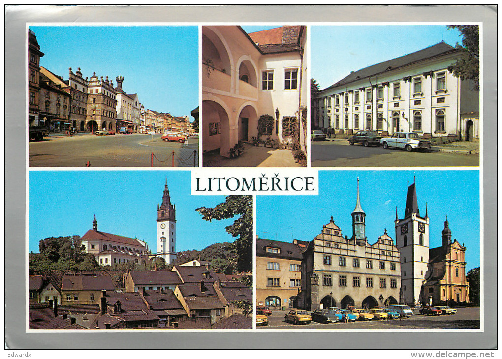 Litomerice, Czech Republic Postcard Posted 1990 Stamp - República Checa