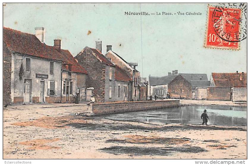 Mérouville   28    La Place.   Auberge. - Andere & Zonder Classificatie