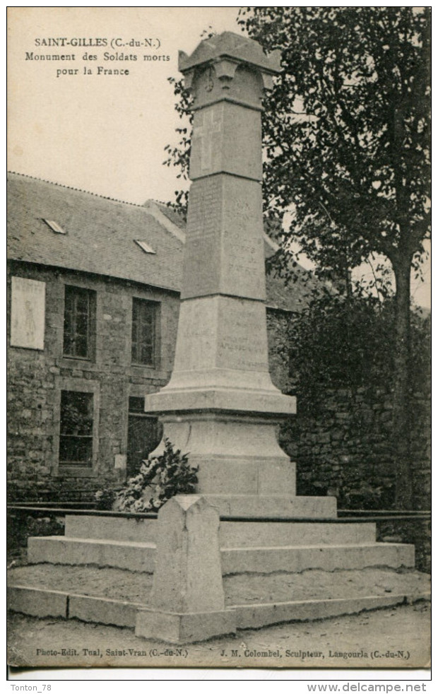 SAINT GILLES  -  MONUMENT DES SOLDATS MORTS POUR LA FRANCE - Saint-Gilles-Vieux-Marché