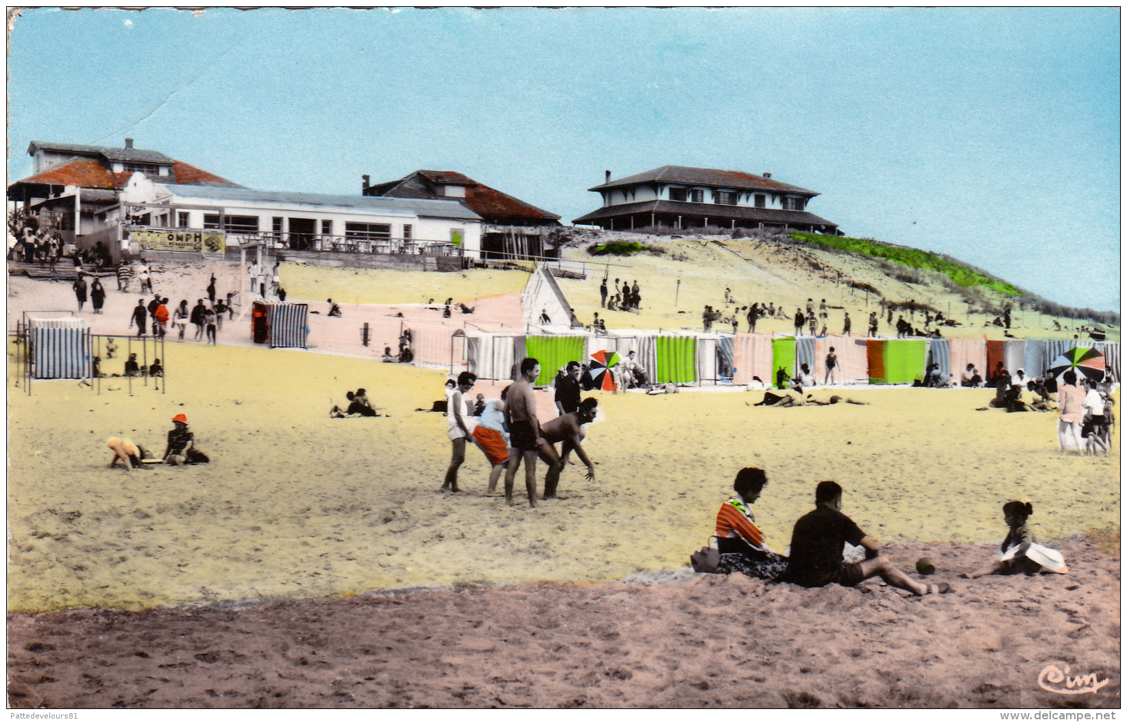 CPSM Dentelée (40) VIEUX BOUCAU La Plage - Vieux Boucau