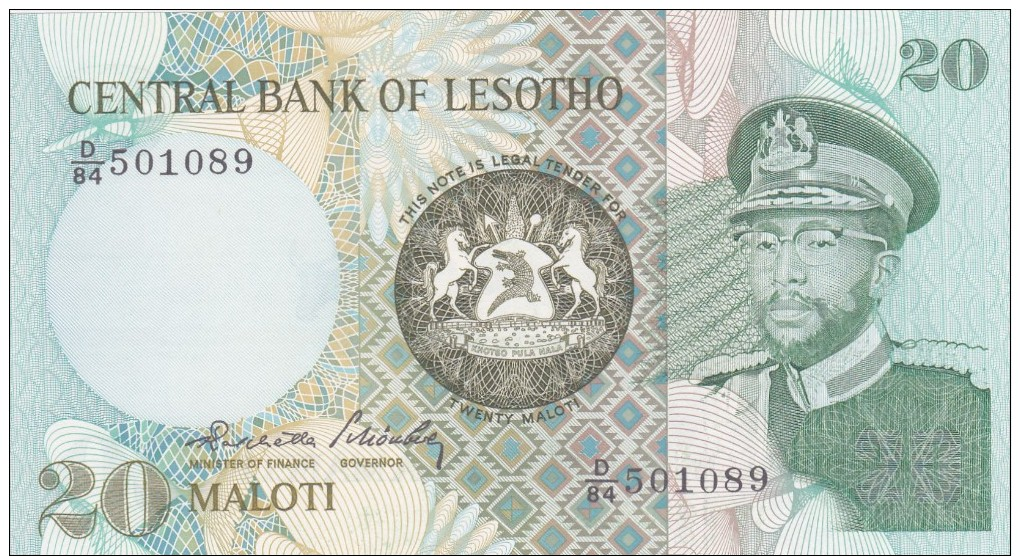 Central Bank Of  LESOTHO 1984. - Lesotho