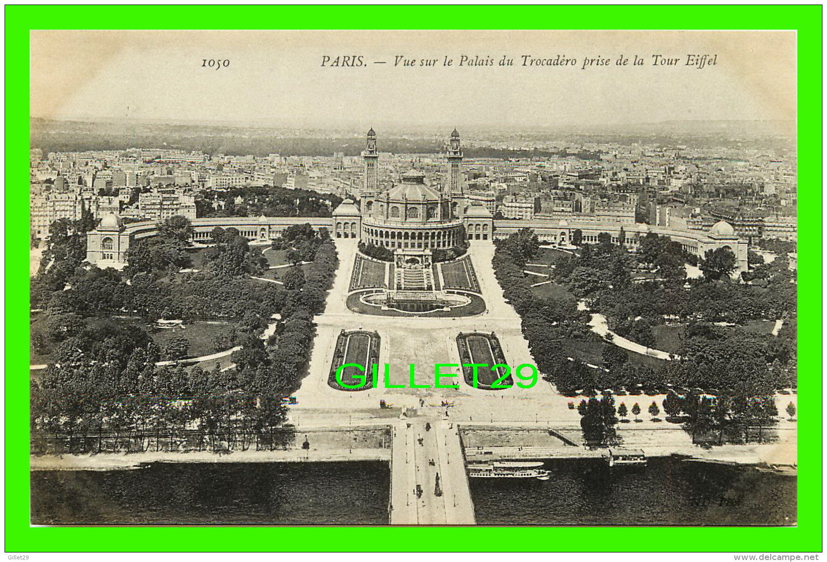 PARIS (75) - VUE SUR LE PALAIS DU TROCADÉRO PRISE DE LA TOUR EIFFEL - - Other Monuments