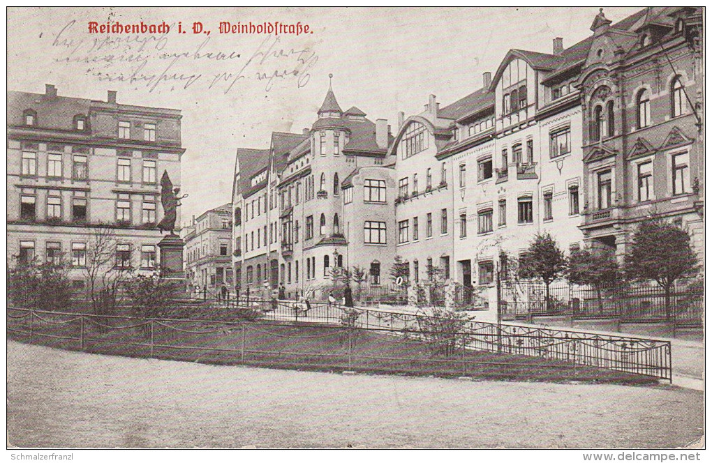 AK Vogtland Reichenbach Weinholdstrasse Schule Nähe Weststrasse Zenkergasse Bahnhofstrasse Bei Plauen Werdau Zwickau - Reichenbach I. Vogtl.