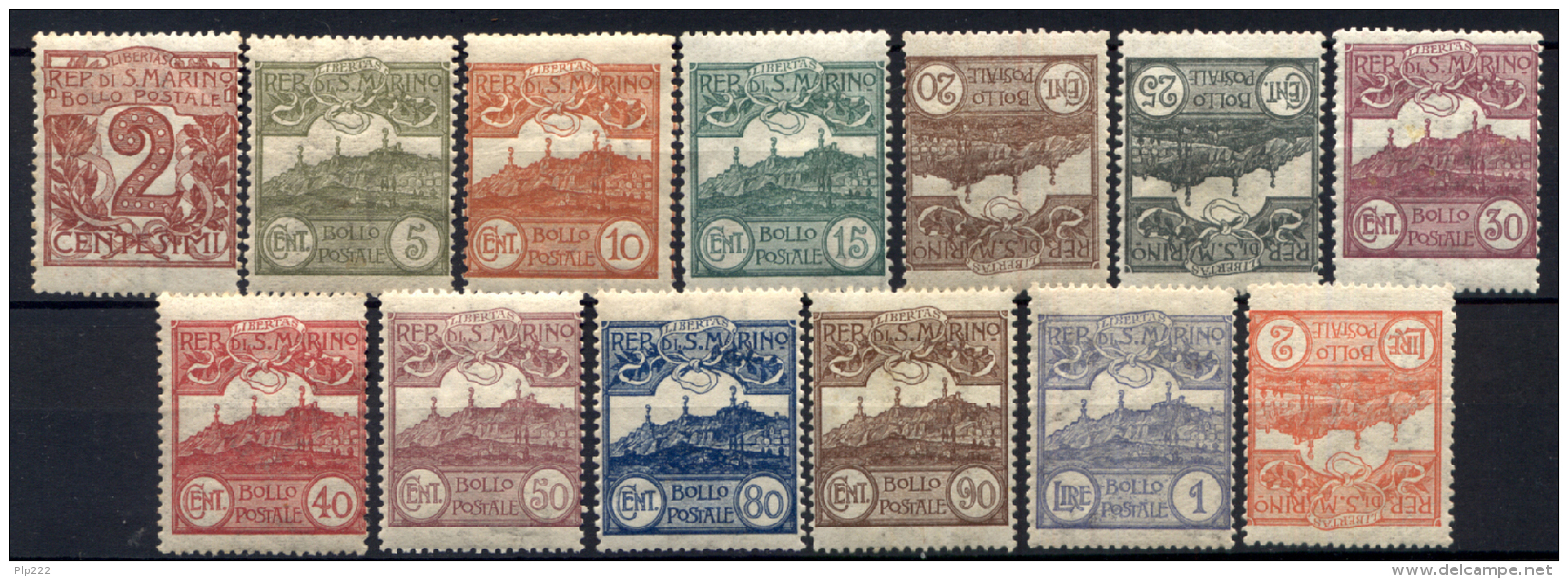 San Marino 1921 Sass.69/81 **/*/MNH/MVLH VF/F - Nuevos