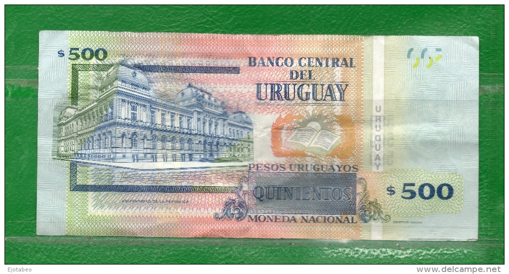 URUGUAY 2014- SERIE "E"  Valor Facial $500.00 - - Uruguay