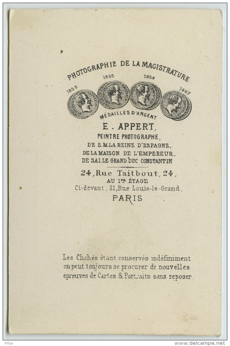 CDV E. Appert. Gouvernement De La Défense Nationale. 1870-71. Photomontage. Gambetta, Thiers, Ferry, Etc. - Anciennes (Av. 1900)