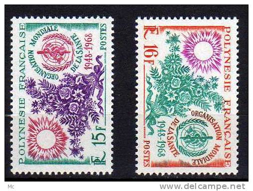 Polynésie N° 60 / 61 Luxe ** - Unused Stamps