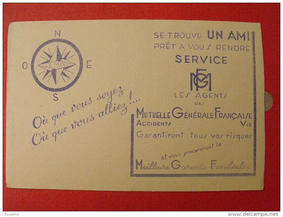 Buvard Mutuelle Générale Française Vie Accidents Rosace. Vers 1950 - Banca & Assicurazione