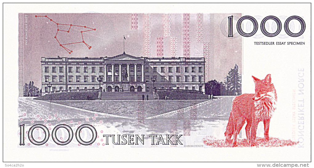 Norvège 1 000 Kroner  2016  Spécimen UNC Bjørnstjerne Bjørnson - Norvège