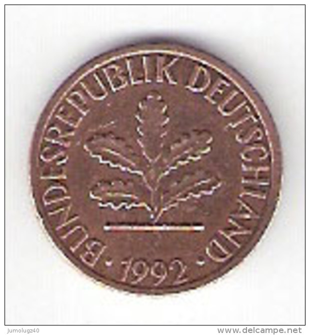 Pièce Allemagne. 1 Pfennig. 1992 (D) - 1 Pfennig