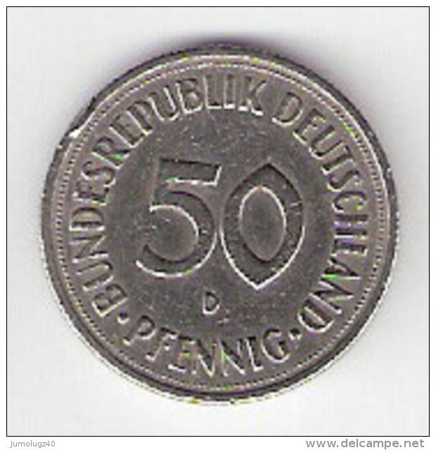 Pièce Allemagne. 50 Pfennig. 1950 (D) - 50 Pfennig