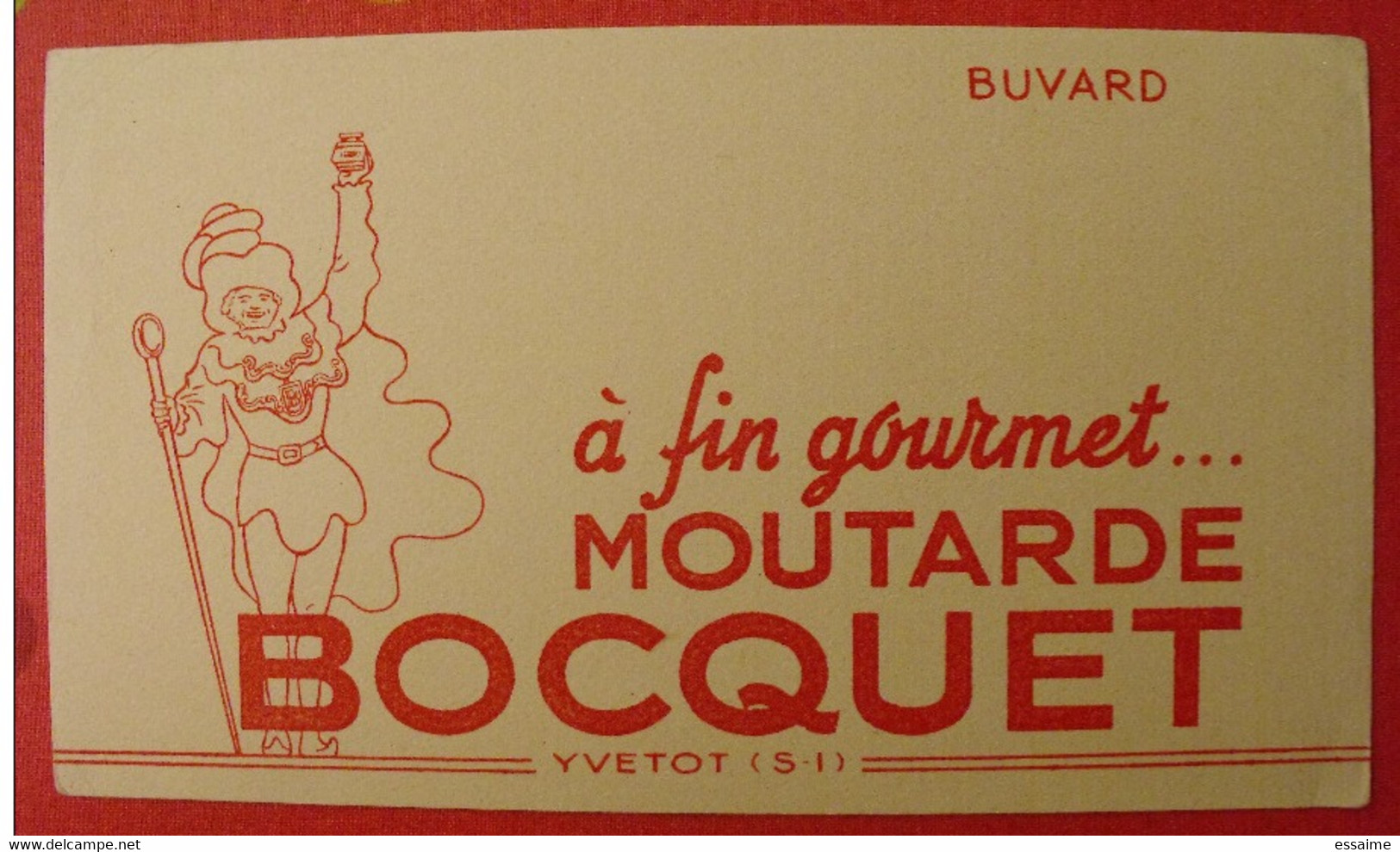 Buvard Moutarde Bosquet Yvetot. Vers 1950 - Moutardes