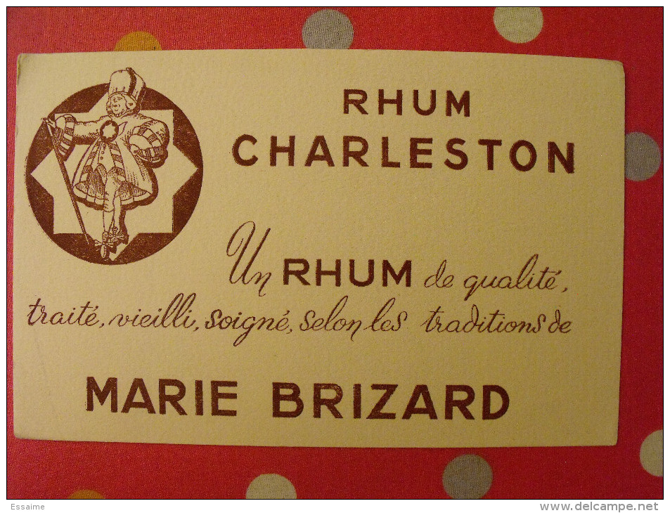 Buvard Rhum Charleston Marie Brizard. Vers 1950 - Licores & Cervezas