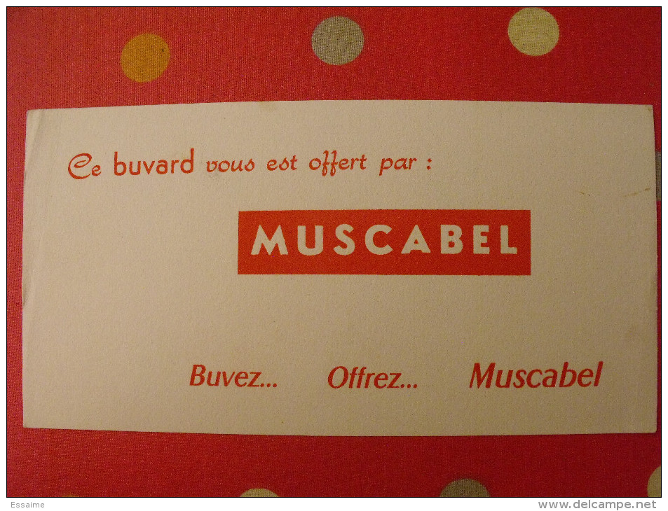 Buvard Muscabel Apéritif. Vers 1950 - Liqueur & Bière