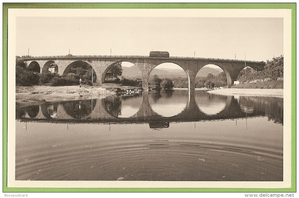 S. Pedro Do Sul - Ponte Sobre O Rio Vouga - Autocarro - Bus. Viseu (Fotográfico) - Viseu