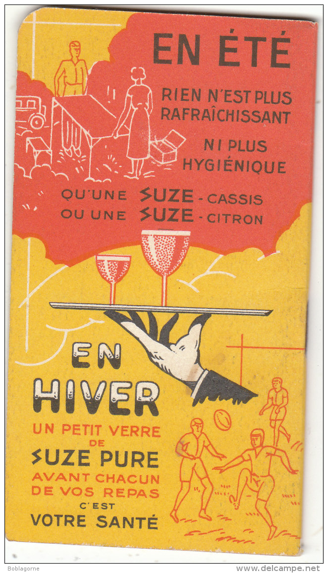 calendrier-livret suze apéritif à la gentiane 1935