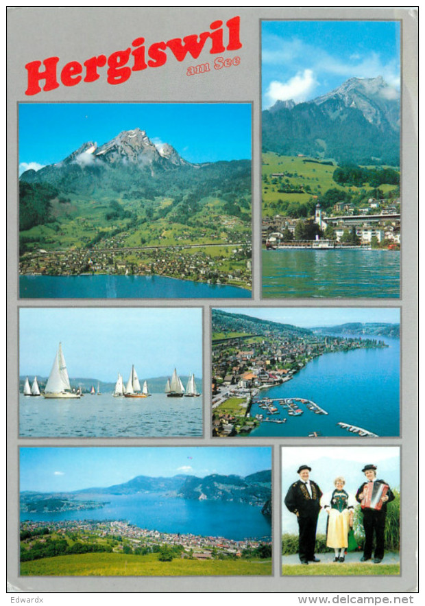 Hergiswil Am See, NW Nidwalden, Switzerland Postcard Posted 2009 Stamp - Hergiswil