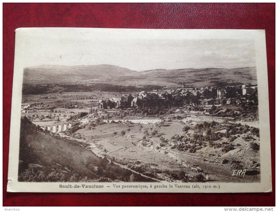 84 SAULT DE VAUCLUSE Vue Panoramique à Gauche Le Ventoux + Cad - Autres & Non Classés