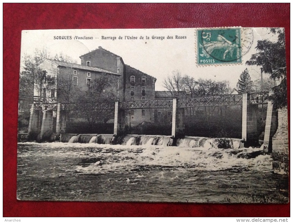 84 SORGUES Barrage De L'Usine De La Grange Des Roues - Sorgues