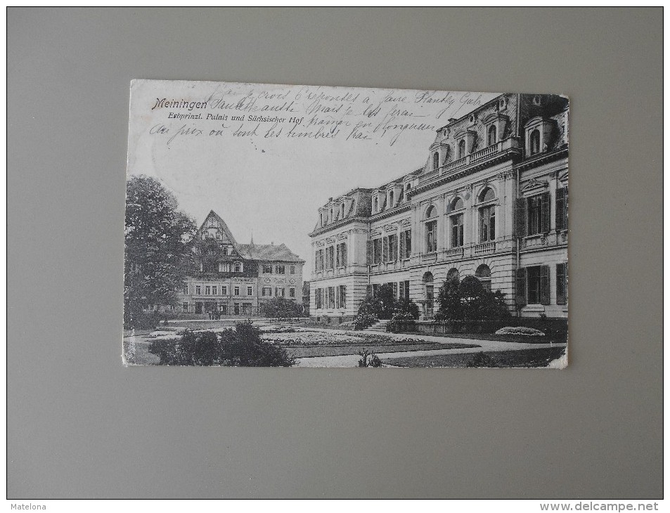 ALLEMAGNE THURINGE MEININGEN ERBPRINZL PALAIS UND SÄCHSISCHER HOF ETAT - Meiningen