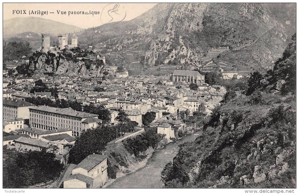 CPA 09 FOIX VUE PANORAMIQUE - Foix