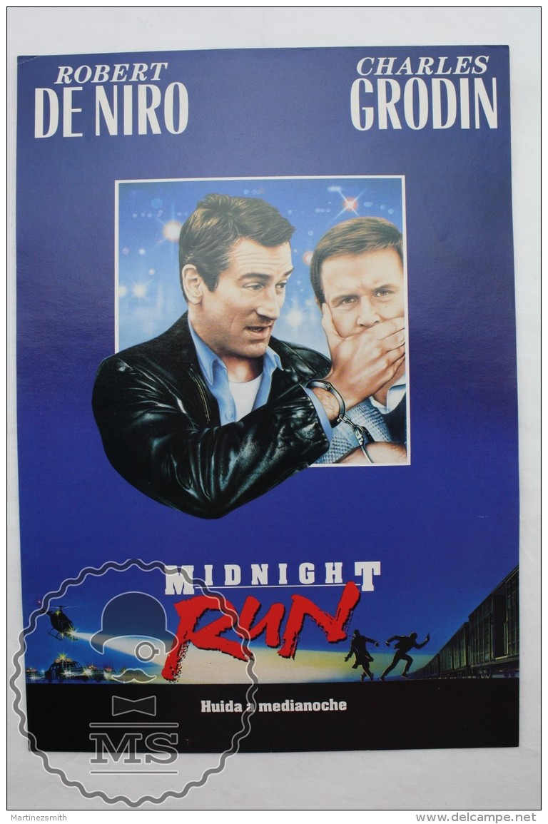 Original 1988 Cinema/ Movie Promotional Image - Midnight Run, Robert De Niro & Charles Grodin - Publicidad