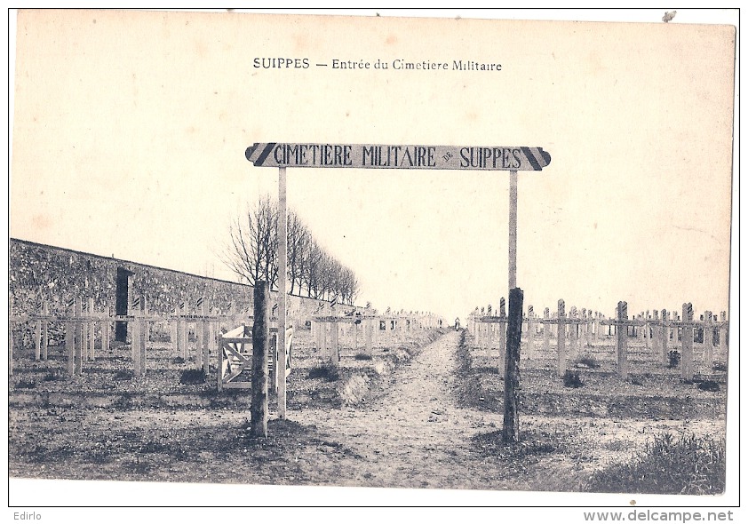 51 SUIPPES Entrée Du Cimetière Militaire Guerre 1914 1918  Neuve TTB - Autres & Non Classés