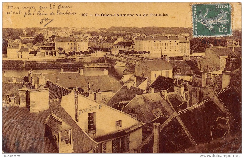 CPA 95  ST OUEN L AUMONE VU DE PONTOISE - Saint-Ouen-l'Aumône