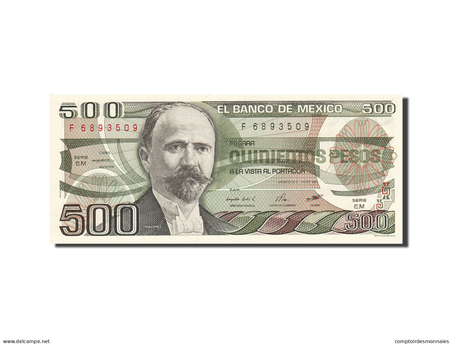 Billet, Mexique, 500 Pesos, 1983-1984, 1984, KM:79b, SPL - Mexiko