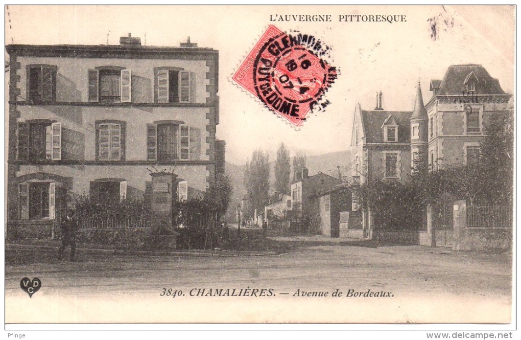 Chamalières - Avenue De Bordeaux, 1907 - Autres & Non Classés