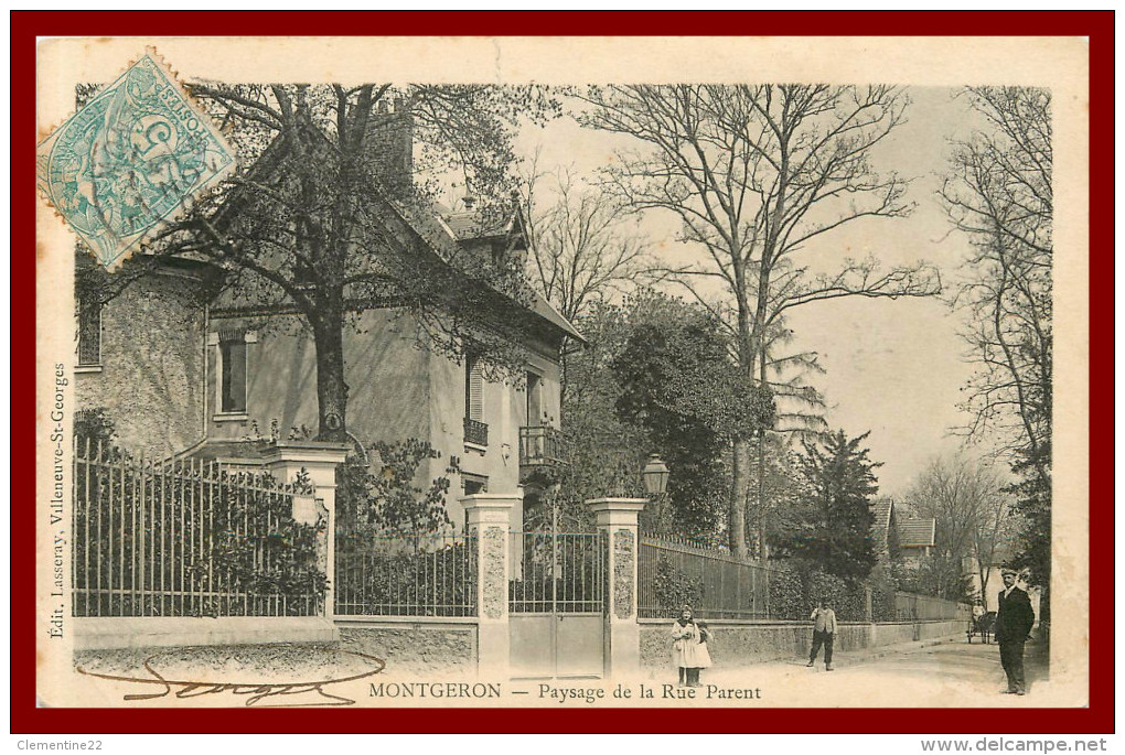 Dept 91 Montgeron - Rue Parent     ( Scan Recto Et Verso ) - Montgeron