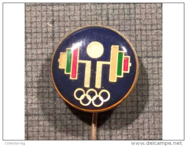 ULTRA RARE OFFICIAL BULGARIA NOC FEDERATION Weight Lifting Weightlifting SEUL 1988  BADGE PIN LOWER PRICE - Haltérophilie